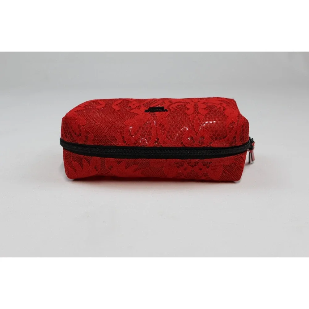 Victoria's Secret Sexy Red Lace Cosmetic Bag